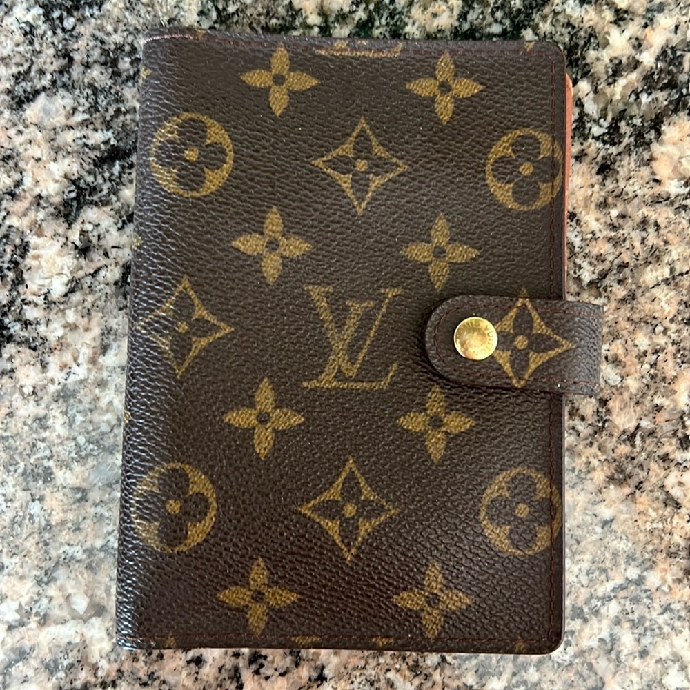 Louis Vuitton Monogram Brown and Gold Notebook Planner Cover